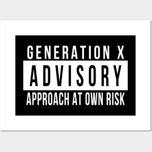 Gen X Advisory Posters and Art